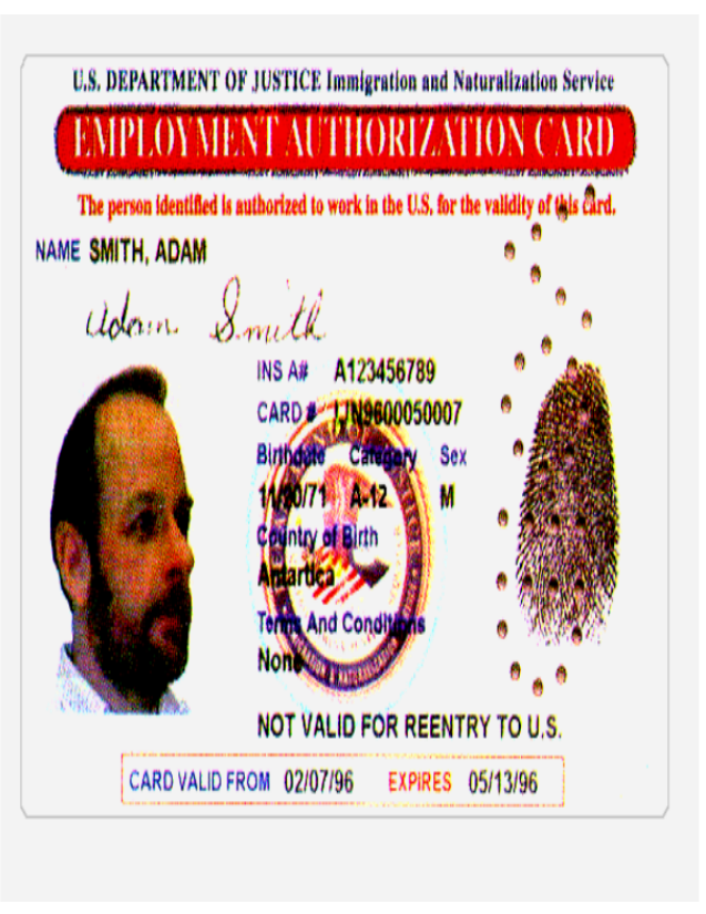 I-766 card "Employment Authorization Card"