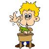 graphic of student raising hand
