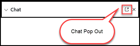 Chat Pop Out icon
