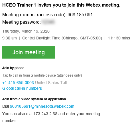 Meeting Invite