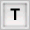 Button with letter T