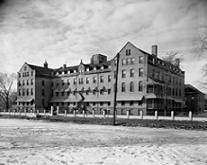 Large hospital building.