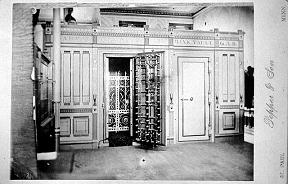 Safety deposit vault.